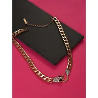 Gold-plated Chain Link Necklace
