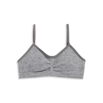 Girl's Seamless V-Neck Crop Bra