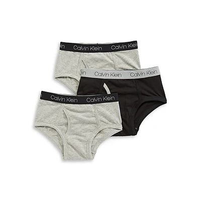 Boy's 3-Pack Cotton-Blend Briefs