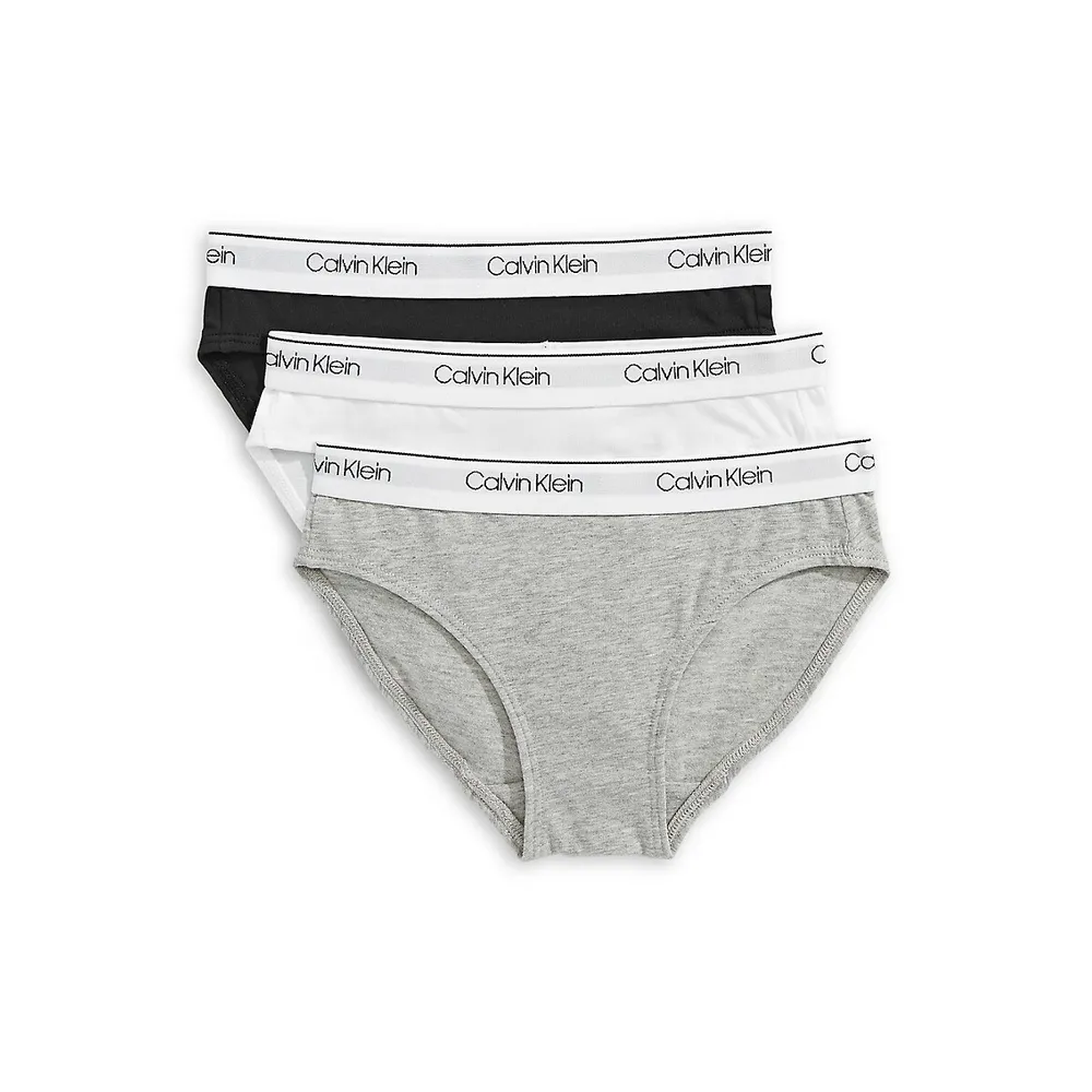 Girl's 3-Pack Modern Cotton Briefs