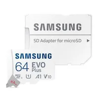 64gb Evo Plus Uhs-i Microsdxc Memory Card With Sd Adapter