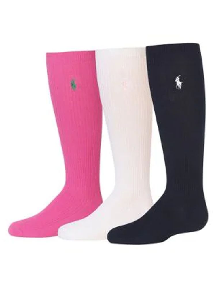 Polo Ralph Lauren Kid's 3-Pair Ribbed Knee High Socks Pack | Metropolis at  Metrotown