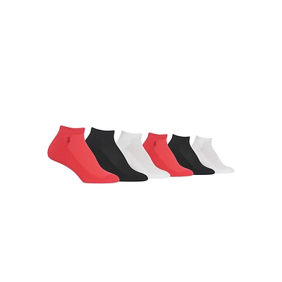 Women's 6-Pair Cushion Sole Mesh-Top Ankle Socks Pack