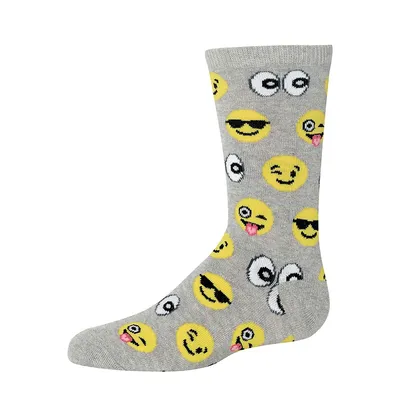 Little Boy's Kid's Novelty Emoji Socks
