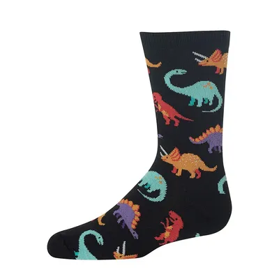 Little Boy's Kid's Novelty Dinosaur Socks