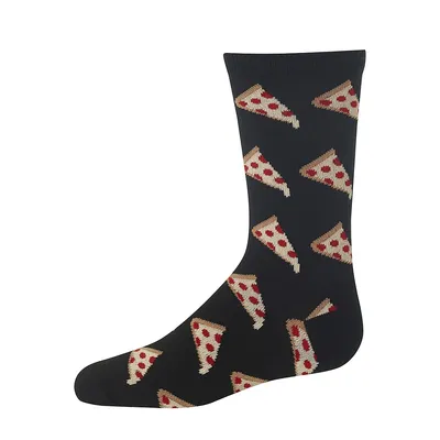 Boy's Novelty Pizza Socks