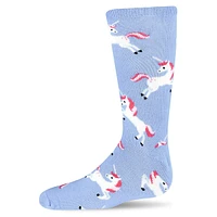 Little Kid's Unicorn Crew Socks