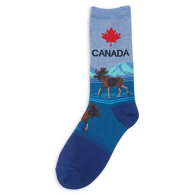 Women's Canada Crew Socks