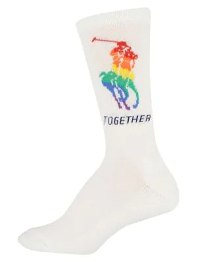 Polo Ralph Lauren Women's LGBT Rainbow Polo Pony Crew Socks | Bramalea City  Centre