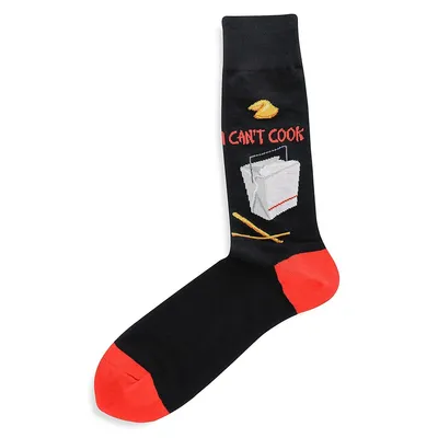 Men's I Can't Cook Crew Socks