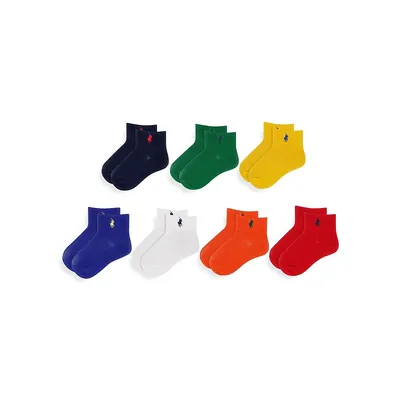 Baby's 7-Pair Organic Essentials Ankle Socks Gift Box