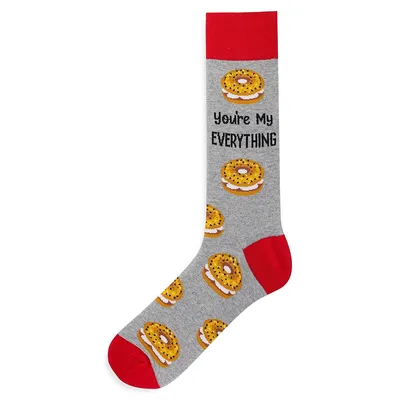 Men's You're My Everything Bagel Crew Sock