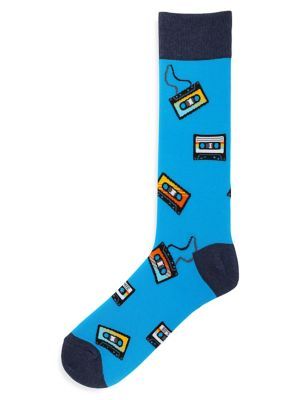 Men's Cassette Tapes Crew Socks