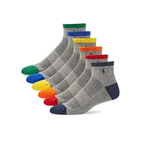 Men's 6-Pack Performance Cotton Quarter Socks