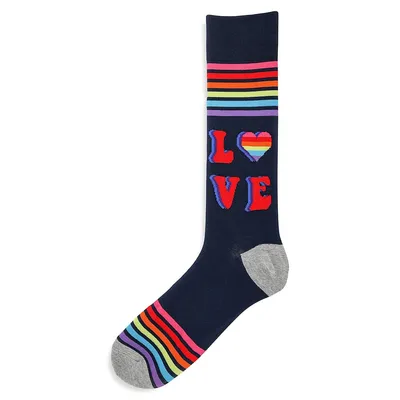 Men's Retro Love Crew Socks