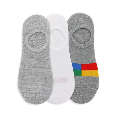 Men's 3-Pair Check Stripe Sock Liner