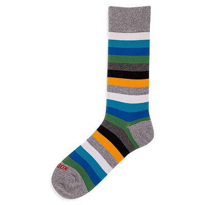 Men's Ombré Stripe Crew Socks
