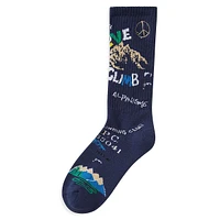 Men's Chamonix Peace & Love Crew Socks