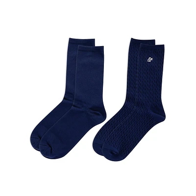 Lot de 2 paires chaussettes ultra douces pour femme
