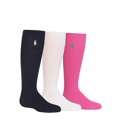 Kid's 3-Pack Ribbed Knee-High Socks