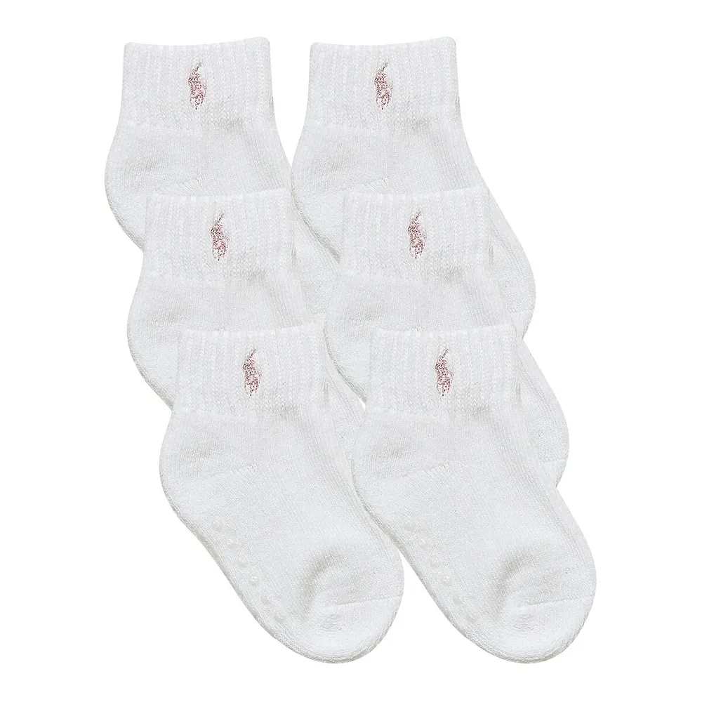 Baby's 6-Pair Quarter-Length Sport Socks Pack