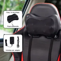 Costway Shiatsu Shoulder Neck Back Massage Pillow W/ Heat Kneading Massager Car Seat