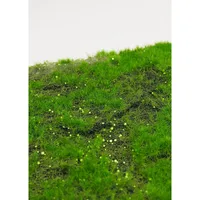 Faux Botanical Moss Tile In Green 10 In. Width