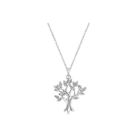 My Tree Of Life Pendant Necklace In Solid 14k White Gold