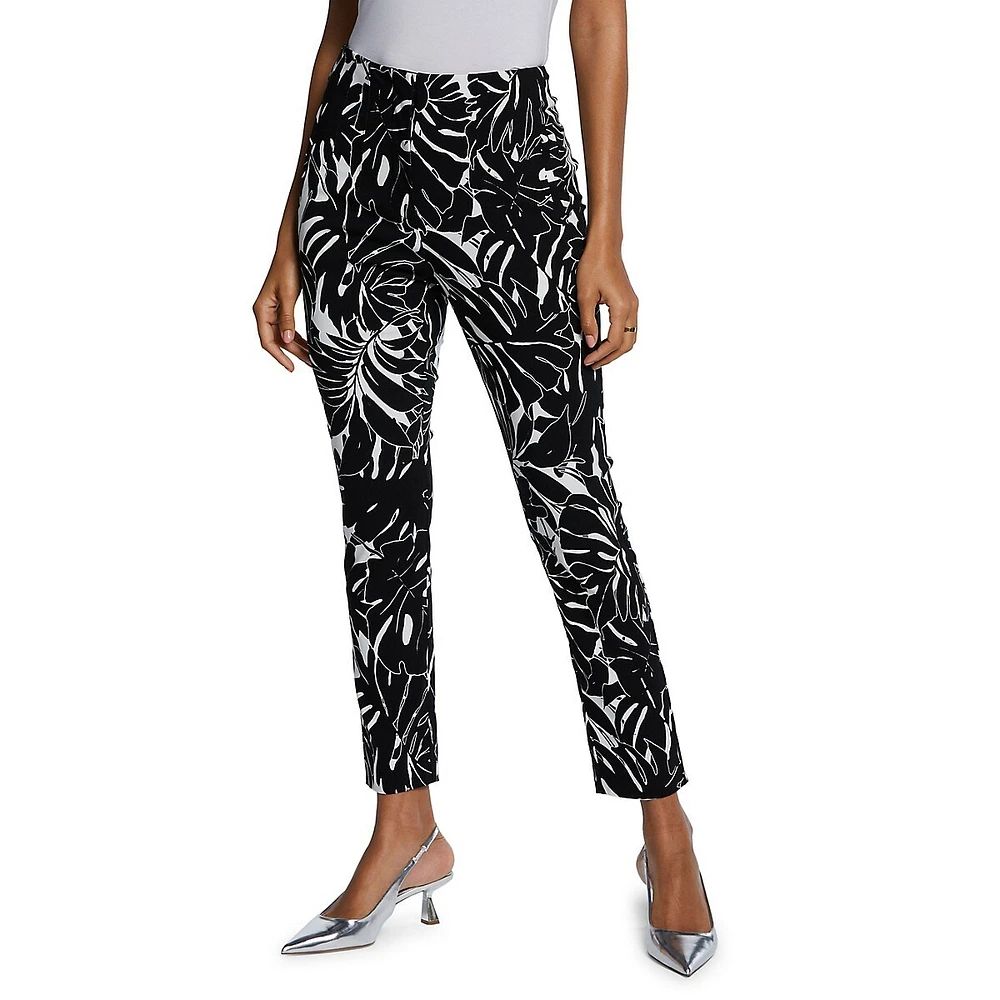 Supreme Stretch Straight-Leg Ankle Pants