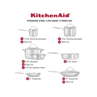 3 Ply Stainless Steel 11-Piece Cookware Set?