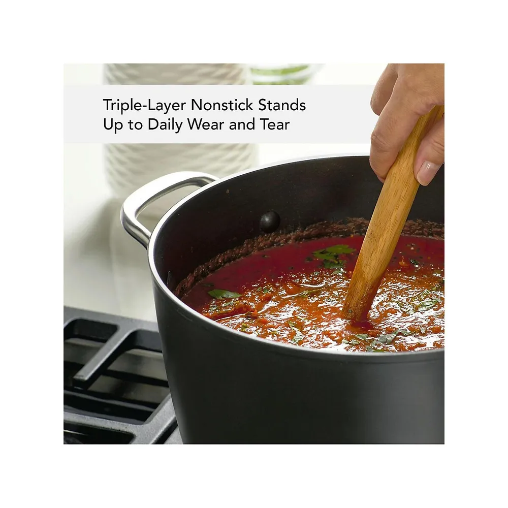 Hard-Anodized Nonstick 7.6L Covered Stock Pot