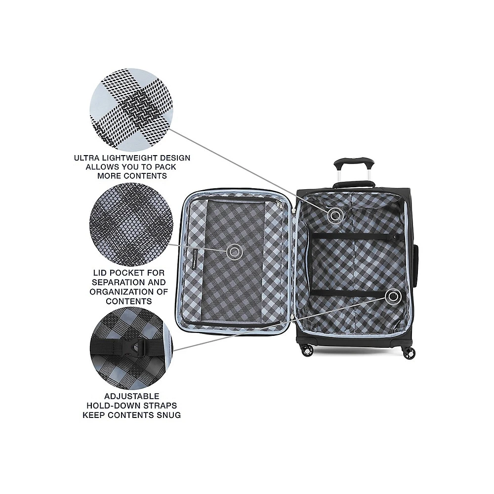 Valise extensible à roulettes multidirectionnelles Maxlite 5, 74 cm