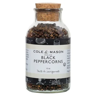 Black Peppercorns Jar