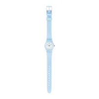 Analog Time to Swatch Collection Silicone Strap Watch