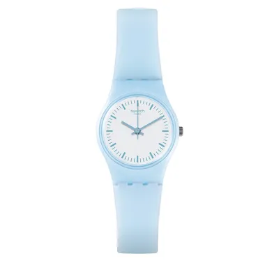 Analog Time to Swatch Collection Silicone Strap Watch