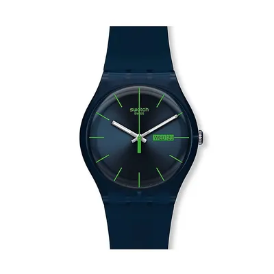 Blue Rebel Silicone Strap Watch