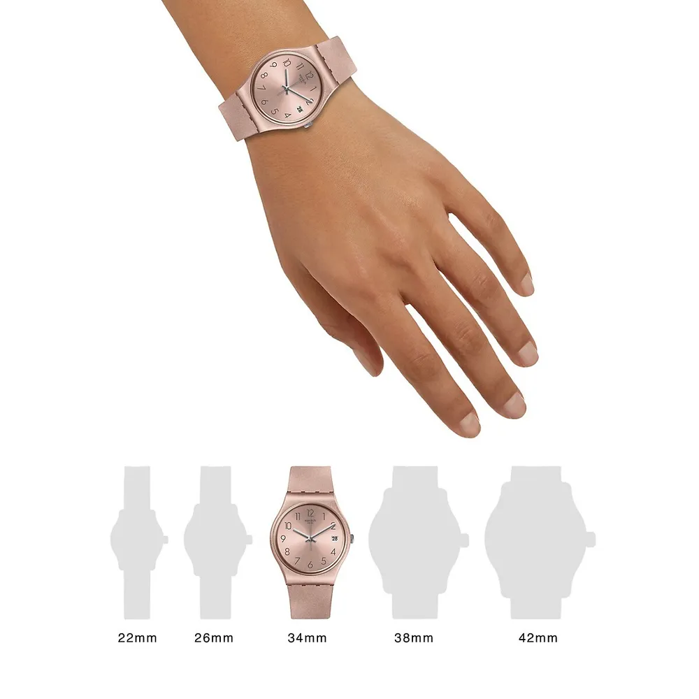 Montre-bracelet en silicone Pinkbaya