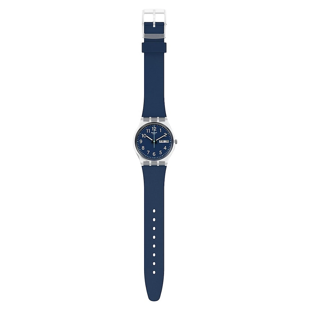 Rinse Repeat Blue Silicone Strap Watch GE725