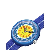 Kid's Retro Textile Strap Watch ​ZFBNP187