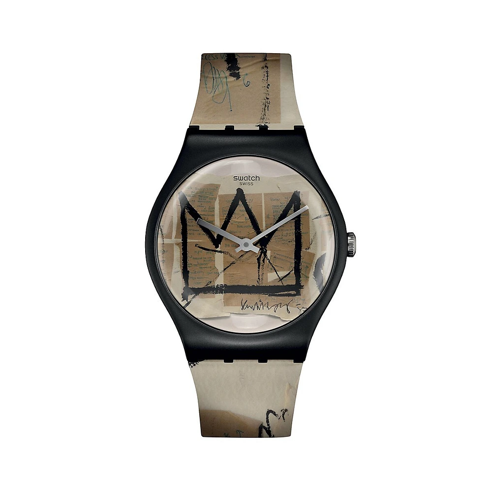 Montre Untitled de Jean-Michel Basquiat, modèle SUOZ355