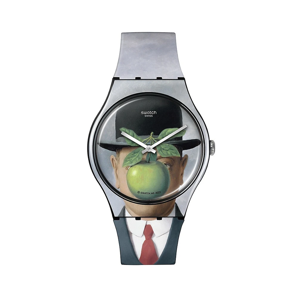 Montre Le Fils de l'homme de René Magritte, modèle SUOZ350