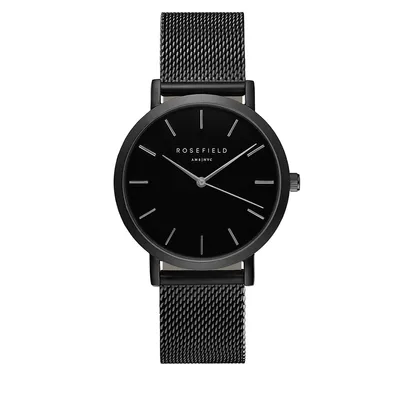 The Mercer Analog Black Ion-Plated Watch