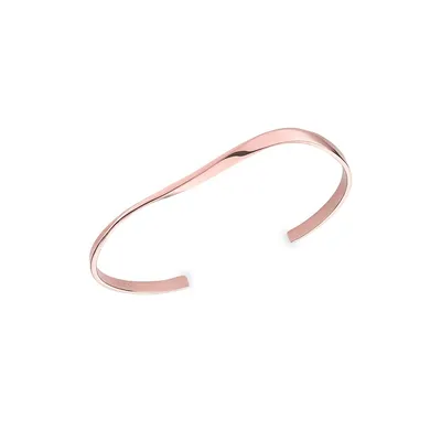 Iggy 18K Rose-Goldplated Twisted Cuff Bracelet