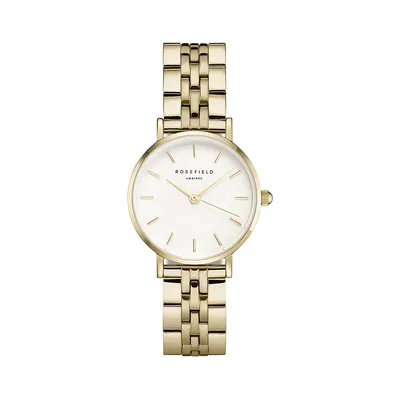 Small Edit 23K Goldplated Stainless Steel Bracelet Watch 26WSG-267