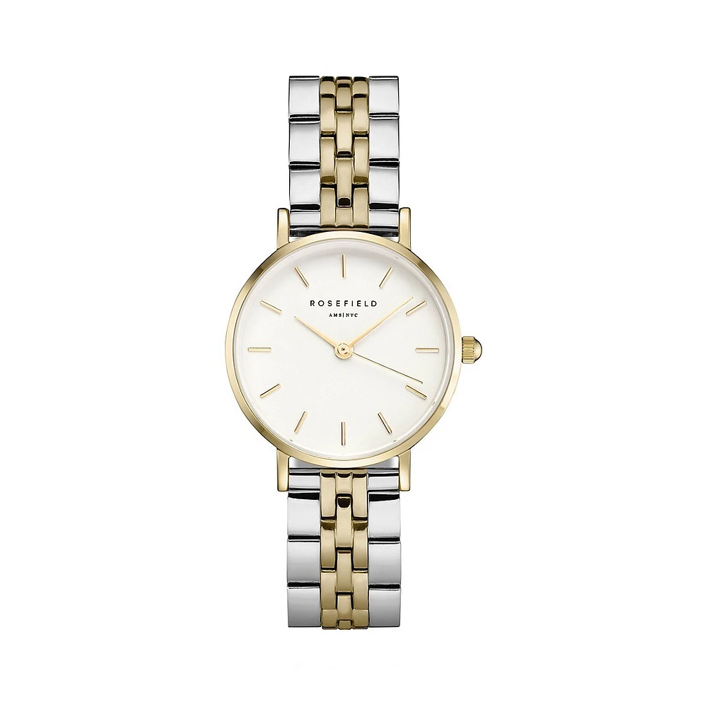 Montre-bracelet en acier inoxydable deux tons Small Edit