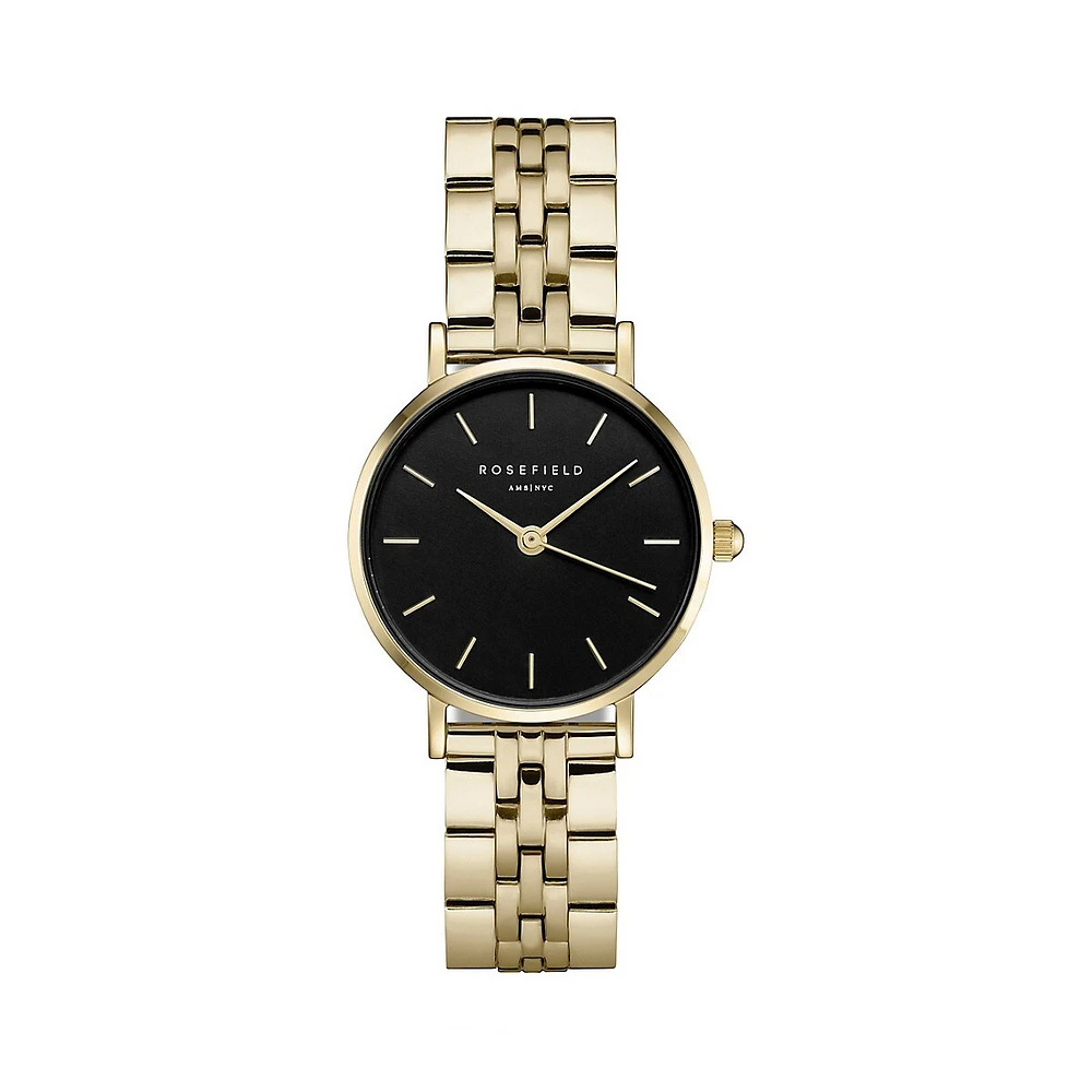 Montre-bracelet en acier inoxydable doré Small Edit 26BSG-268