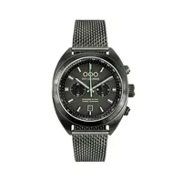 Torpedine Chrono Nero Heritage Chronograph Racing Mesh Bracelet Watch