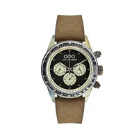 Cronografo Heritage Chronograph Brown Leather Strap Watch