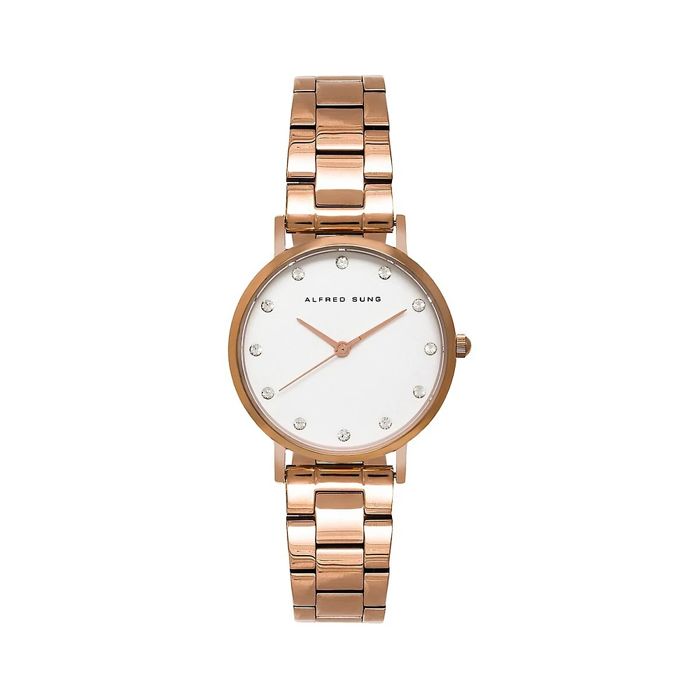 Rose Goldtone Bracelet Watch