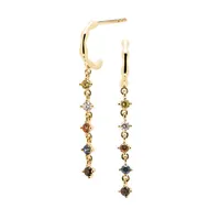 Five Sage 18K Gold Plated Sterling Silver Drop Earrings